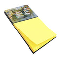 Fish Market Watercolor Sticky Note Holder Refillable Dispenser Desk Accessory 3x3 Pad Gift