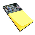 Deep Sea Fishing Boats Watercolor Sticky Note Holder Refillable Dispenser Desk Accessory 3x3 Pad Gift