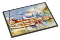 End Stall Sailboats Doormat Indoor Outdoor 18H X 27W Front Door Mat Rugs for Entryway, Non Slip Washable