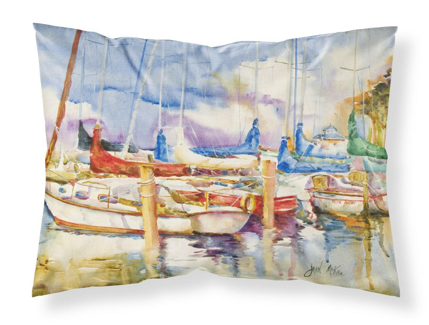 End Stall Sailboats Standard Pillowcase Lightweight Super Soft Easy Care Decorative Artwork Pillowcase, Standard