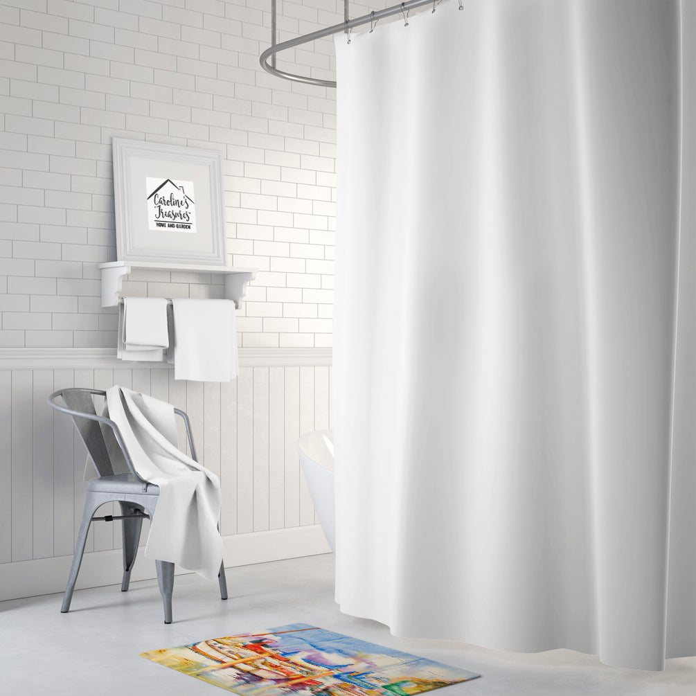End Stall Sailboats Memory Foam Kitchen Mat Machine Washable Anti-Fatigue Cushion Comfort Bath or Kitchen Rug