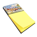 End Stall Sailboats Watercolor Sticky Note Holder Refillable Dispenser Desk Accessory 3x3 Pad Gift