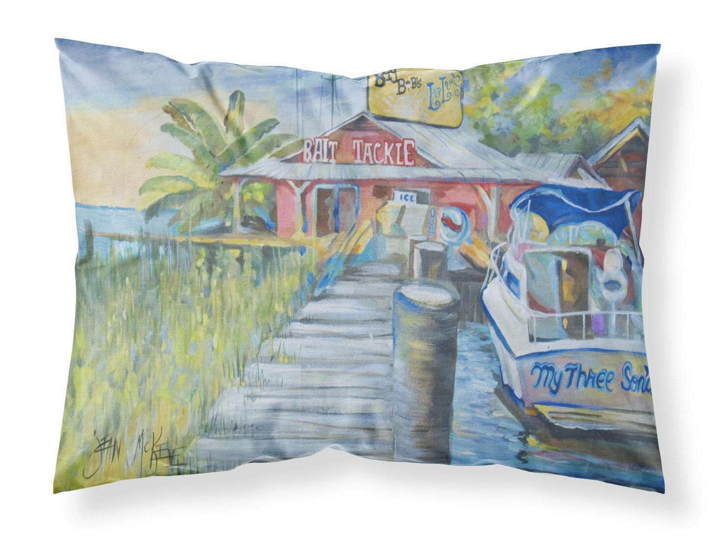 Deep Sea Fishing Boat at LuLu's Standard Pillowcase Lightweight Super Soft Easy Care Decorative Artwork Pillowcase, Standard