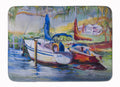 Lucky Dream Sailboat Memory Foam Kitchen Mat Machine Washable Anti-Fatigue Cushion Comfort Bath or Kitchen Rug