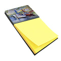 Lucky Dream Sailboat Watercolor Sticky Note Holder Refillable Dispenser Desk Accessory 3x3 Pad Gift