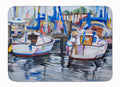 Sailboats Memory Foam Kitchen Mat Machine Washable Anti-Fatigue Cushion Comfort Bath or Kitchen Rug