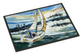 Sailboats on Lake Martin Doormat Indoor Outdoor 18H X 27W Front Door Mat Rugs for Entryway, Non Slip Washable