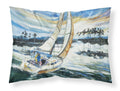 Sailboats on Lake Martin Standard Pillowcase Lightweight Super Soft Easy Care Decorative Artwork Pillowcase, Standard