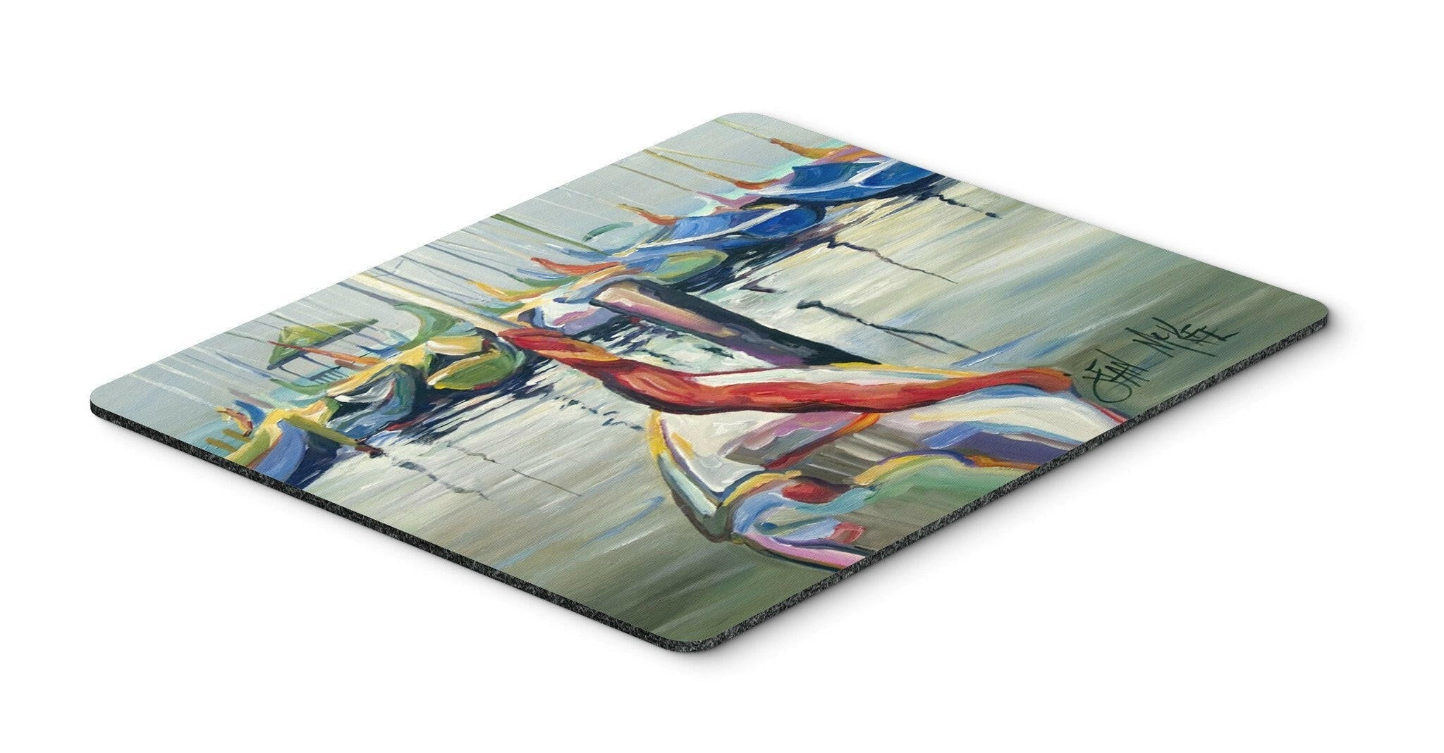LaSalle Sailboats Mouse Pad, Heat Resistant Trivet Hot Pad , Non Slip Rubber Desk Mat, Kitchen Counter Protector, Home Office Decor Gift