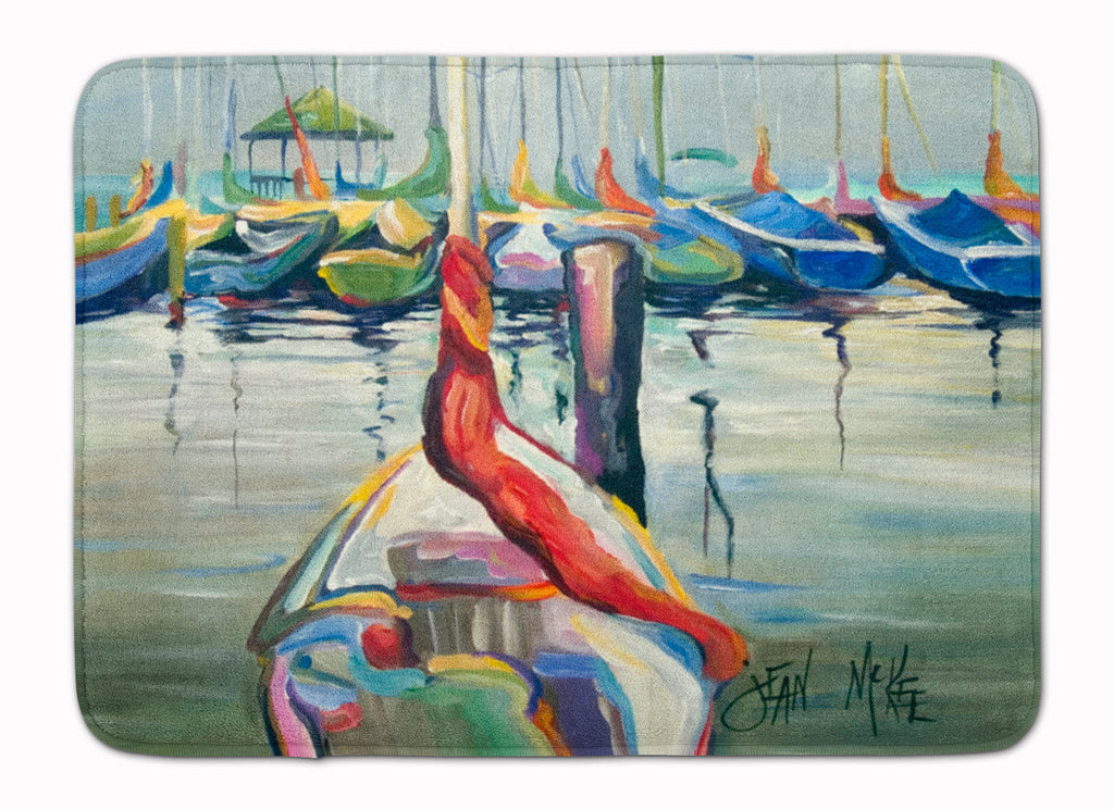 LaSalle Sailboats Memory Foam Kitchen Mat Machine Washable Anti-Fatigue Cushion Comfort Bath or Kitchen Rug