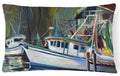 Joe Patti Shrimp Boat Decorative Throw Pillow 12x16 Indoor Outdoor Accent Cushion, Fabric Cover with Insert for Sofa, Bed, Porch & Living Room