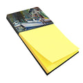 Joe Patti Shrimp Boat Watercolor Sticky Note Holder Refillable Dispenser Desk Accessory 3x3 Pad Gift