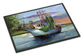 Jeannie Shrimp Boat Doormat Indoor Outdoor 18H X 27W Front Door Mat Rugs for Entryway, Non Slip Washable