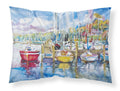 Paradise Yacht Club Sailboats Standard Pillowcase Lightweight Super Soft Easy Care Decorative Artwork Pillowcase, Standard