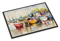 Paradise Yacht Club II Sailboats Doormat Indoor Outdoor 24H X 36W Front Door Mat Rugs for Entryway, Non Slip Washable Low Pile,