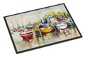 Paradise Yacht Club II Sailboats Doormat Indoor Outdoor 18H X 27W Front Door Mat Rugs for Entryway, Non Slip Washable