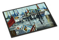Orange Sail Sailboats Doormat Indoor Outdoor 18H X 27W Front Door Mat Rugs for Entryway, Non Slip Washable