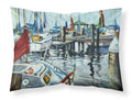 Orange Sail Sailboats Standard Pillowcase Lightweight Super Soft Easy Care Decorative Artwork Pillowcase, Standard