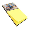 On the Hill Sailboats Watercolor Sticky Note Holder Refillable Dispenser Desk Accessory 3x3 Pad Gift