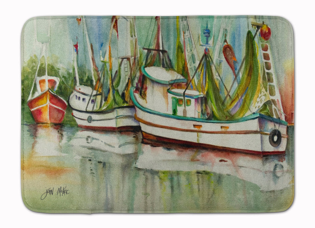 Ocean Springs Shrimper Memory Foam Kitchen Mat Machine Washable Anti-Fatigue Cushion Comfort Bath or Kitchen Rug