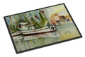 Ocean Springs Shrimper Doormat Indoor Outdoor 18H X 27W Front Door Mat Rugs for Entryway, Non Slip Washable