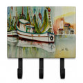Ocean Springs Shrimper Leash or Key Holder Wall Hooks, Coat Rack Wall Mount, for Hanging Keys, Towels, Aprons, Leashes