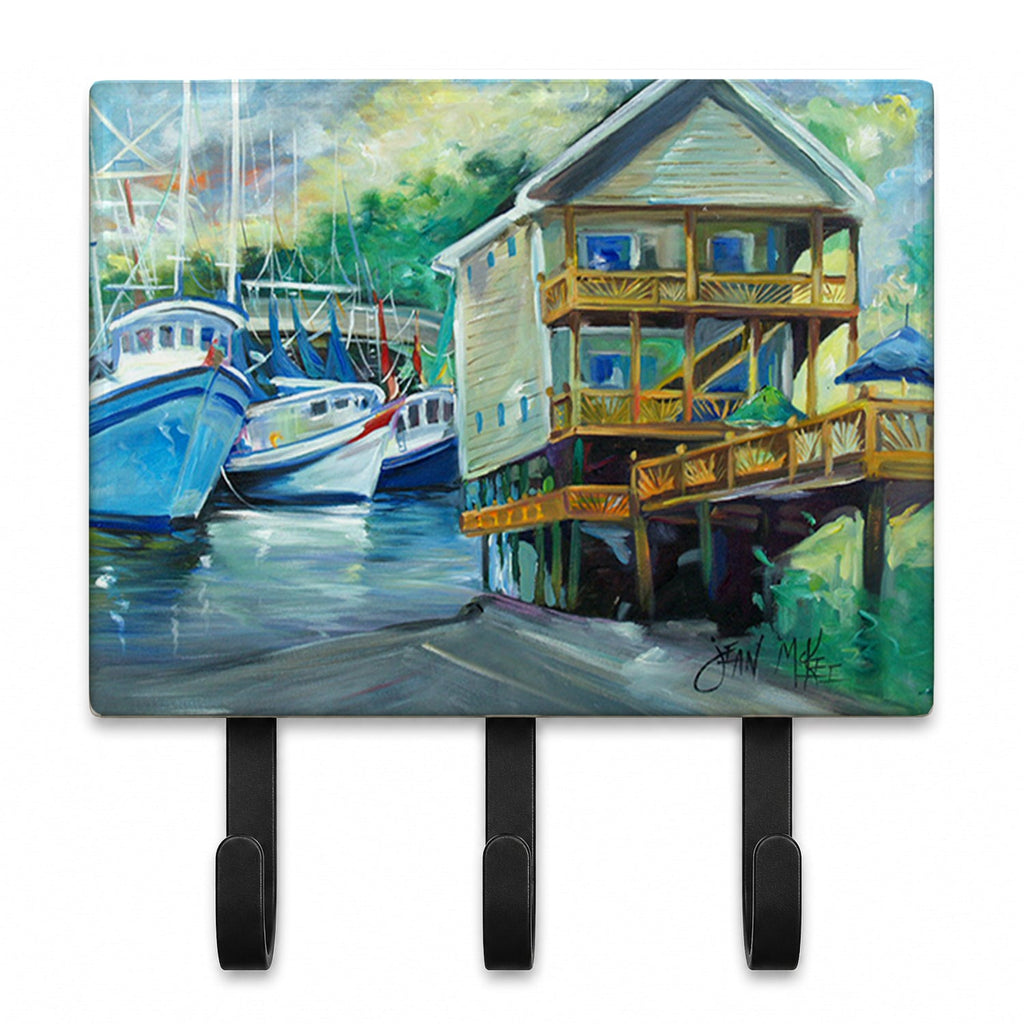 Ocean Springs Harbour Landing Leash or Key Holder Wall Hooks, Coat Rack Wall Mount, for Hanging Keys, Towels, Aprons, Leashes