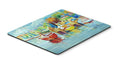 On the Dock Sailboats Mouse Pad, Heat Resistant Trivet Hot Pad , Non Slip Rubber Desk Mat, Kitchen Counter Protector, Home Office Decor Gift