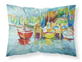 On the Dock Sailboats Standard Pillowcase Lightweight Super Soft Easy Care Decorative Artwork Pillowcase, Standard