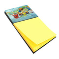 On the Dock Sailboats Watercolor Sticky Note Holder Refillable Dispenser Desk Accessory 3x3 Pad Gift