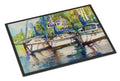 Safe Harbour Sailboats Doormat Indoor Outdoor 18H X 27W Front Door Mat Rugs for Entryway, Non Slip Washable