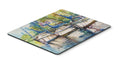 Safe Harbour Sailboats Mouse Pad, Heat Resistant Trivet Hot Pad , Non Slip Rubber Desk Mat, Kitchen Counter Protector, Home Office Decor Gift
