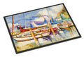Run Away Sailboats Doormat Indoor Outdoor 18H X 27W Front Door Mat Rugs for Entryway, Non Slip Washable
