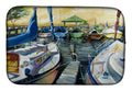 Seven Boats Sailboats Dish Drying Mat Absorbent Dish Drying Mat Pad for Kitchen Counter Dish Drainer Mat for Countertop, 14 x 21", Multicolor