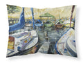 Seven Boats Sailboats Standard Pillowcase Lightweight Super Soft Easy Care Decorative Artwork Pillowcase, Standard