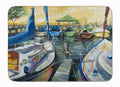 Seven Boats Sailboats Memory Foam Kitchen Mat Machine Washable Anti-Fatigue Cushion Comfort Bath or Kitchen Rug