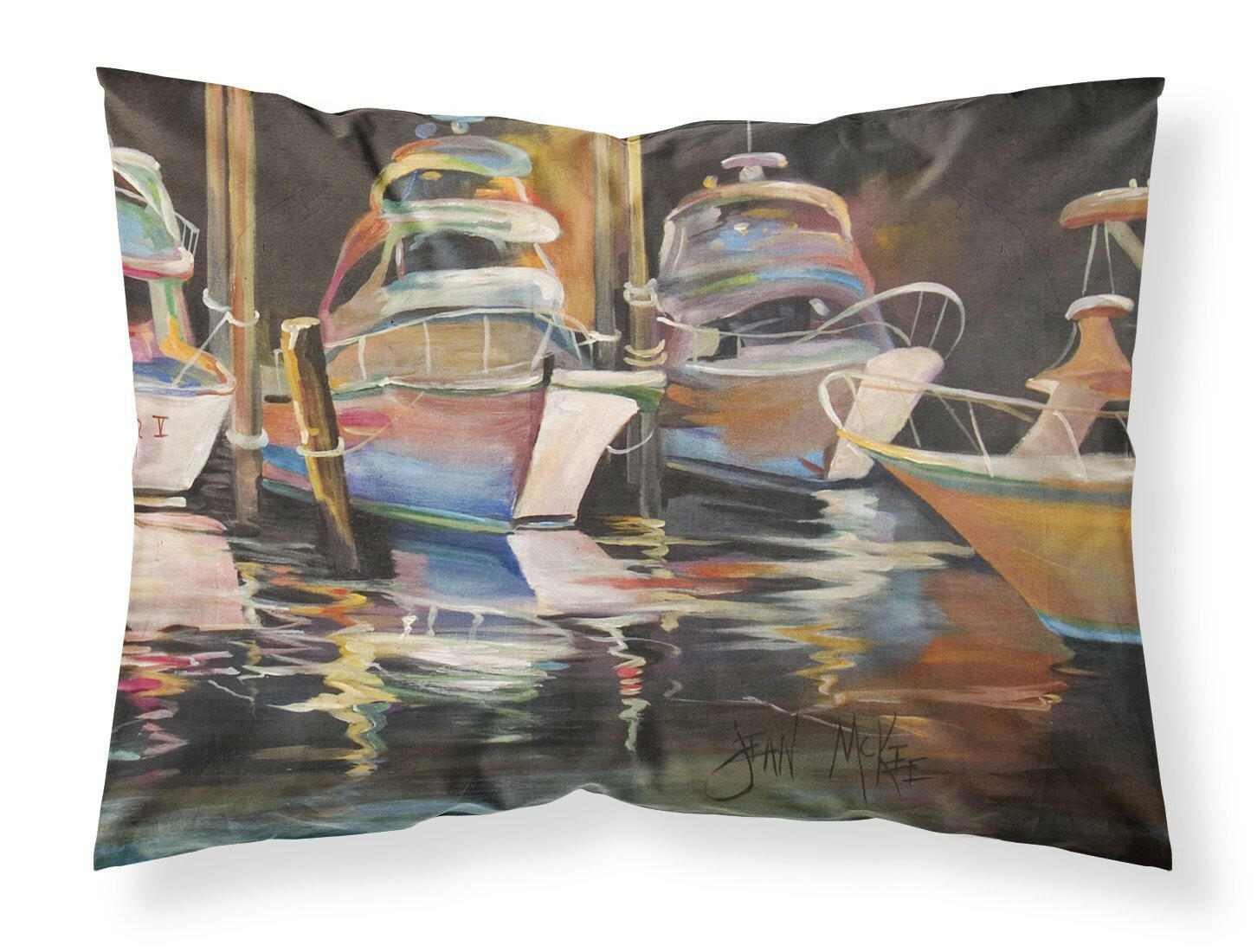 Sea Chase Deep Sea Fishing Boats Standard Pillowcase Lightweight Super Soft Easy Care Decorative Artwork Pillowcase, Standard