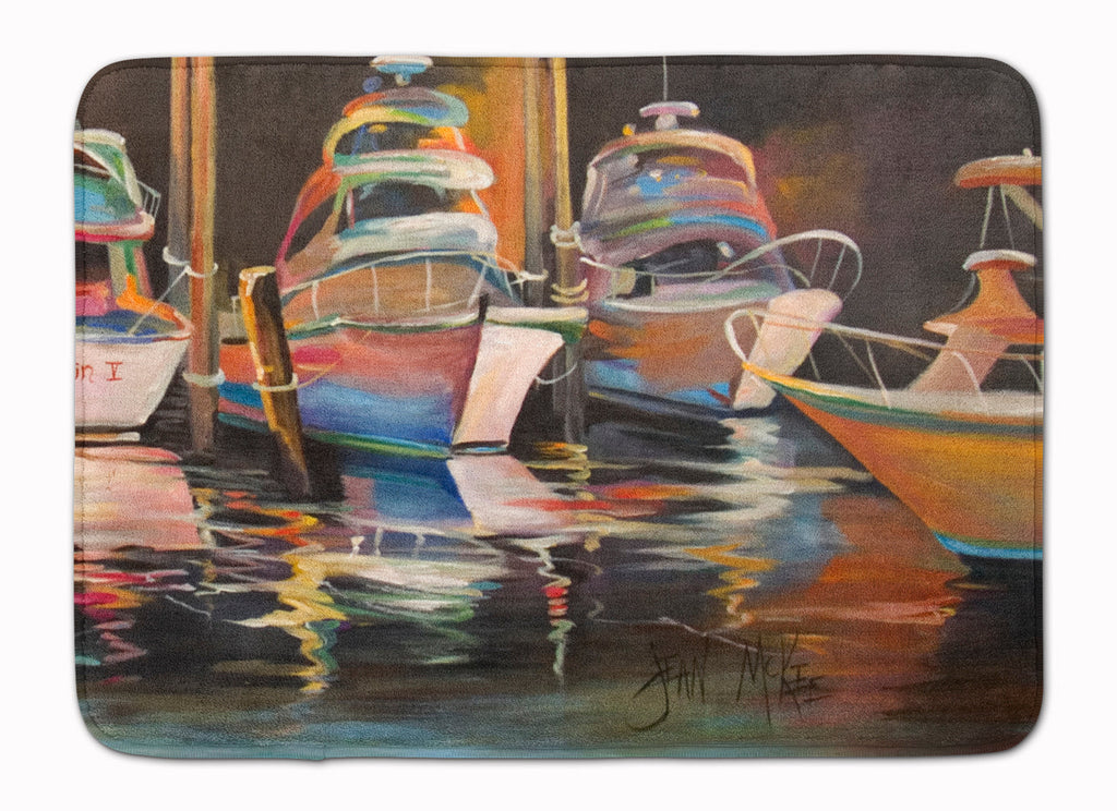 Sea Chase Deep Sea Fishing Boats Memory Foam Kitchen Mat Machine Washable Anti-Fatigue Cushion Comfort Bath or Kitchen Rug