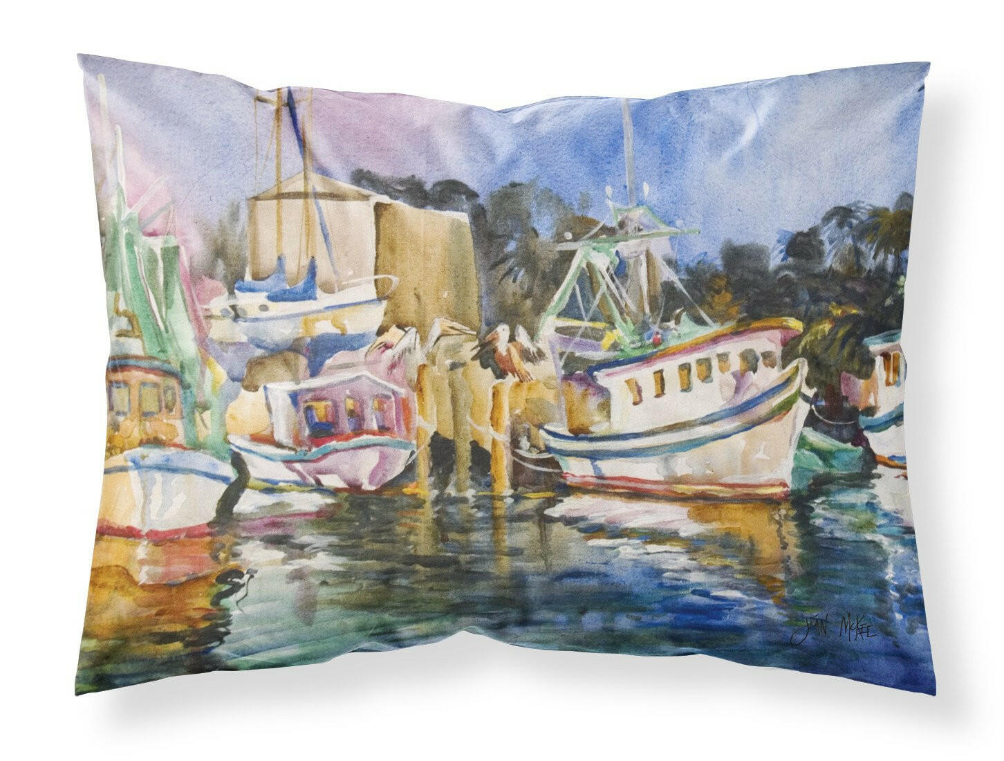 Shrimp Boat Warehouse Standard Pillowcase Lightweight Super Soft Easy Care Decorative Artwork Pillowcase, Standard