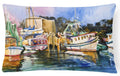 Shrimp Boat Warehouse Decorative Throw Pillow 12x16 Indoor Outdoor Accent Cushion, Fabric Cover with Insert for Sofa, Bed, Porch & Living Room