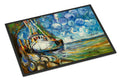Shrimp Boat  101 Doormat Indoor Outdoor 24H X 36W Front Door Mat Rugs for Entryway, Non Slip Washable Low Pile,