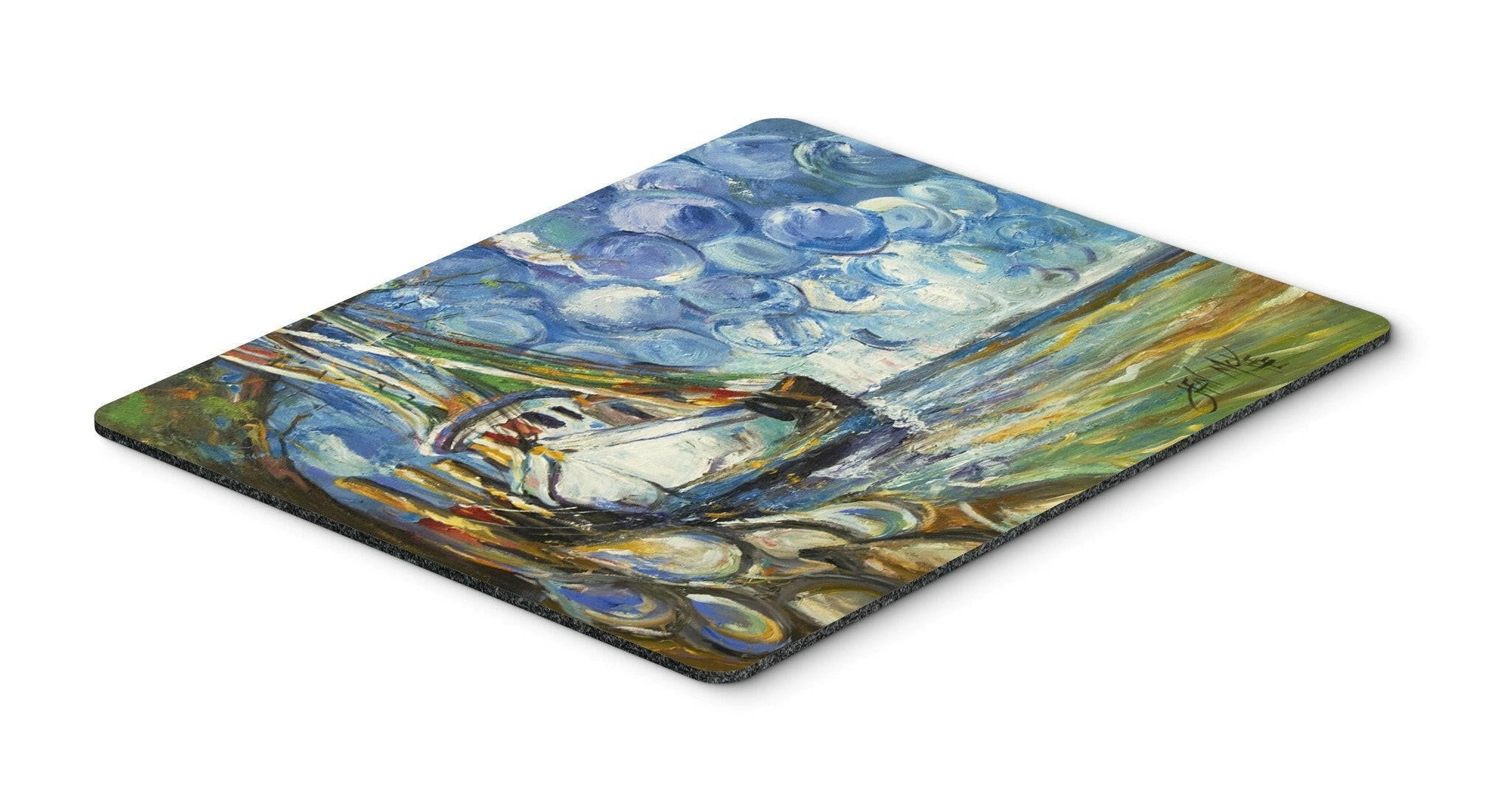 Shrimp Boat  101 Mouse Pad, Heat Resistant Trivet Hot Pad , Non Slip Rubber Desk Mat, Kitchen Counter Protector, Home Office Decor Gift