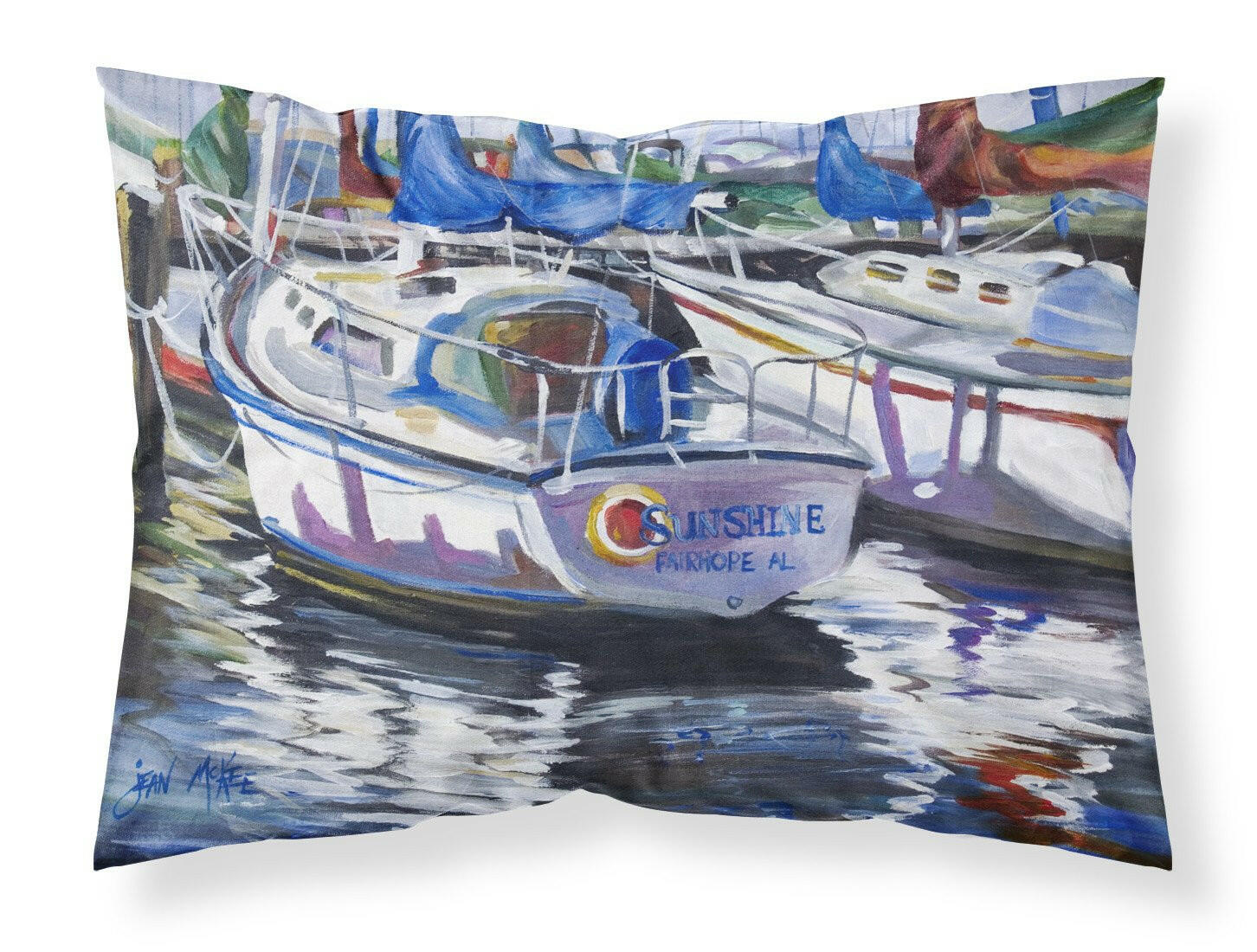 Sunshine Sailboat Standard Pillowcase Lightweight Super Soft Easy Care Decorative Artwork Pillowcase, Standard