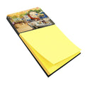 Sunset Bay Sailboat Watercolor Sticky Note Holder Refillable Dispenser Desk Accessory 3x3 Pad Gift
