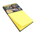 New Sunset Bay Sailboat Watercolor Sticky Note Holder Refillable Dispenser Desk Accessory 3x3 Pad Gift