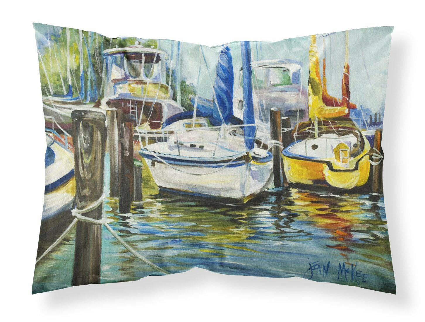 Yellow boat II Sailboat Standard Pillowcase Lightweight Super Soft Easy Care Decorative Artwork Pillowcase, Standard