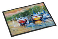 Up the Creek Sailboat Doormat Indoor Outdoor 24H X 36W Front Door Mat Rugs for Entryway, Non Slip Washable Low Pile,