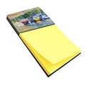 Up the Creek Sailboat Watercolor Sticky Note Holder Refillable Dispenser Desk Accessory 3x3 Pad Gift