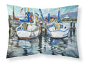 Tourquoise Bay Sailboat Standard Pillowcase Lightweight Super Soft Easy Care Decorative Artwork Pillowcase, Standard
