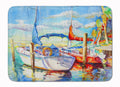 Towering Q Sailboat Memory Foam Kitchen Mat Machine Washable Anti-Fatigue Cushion Comfort Bath or Kitchen Rug